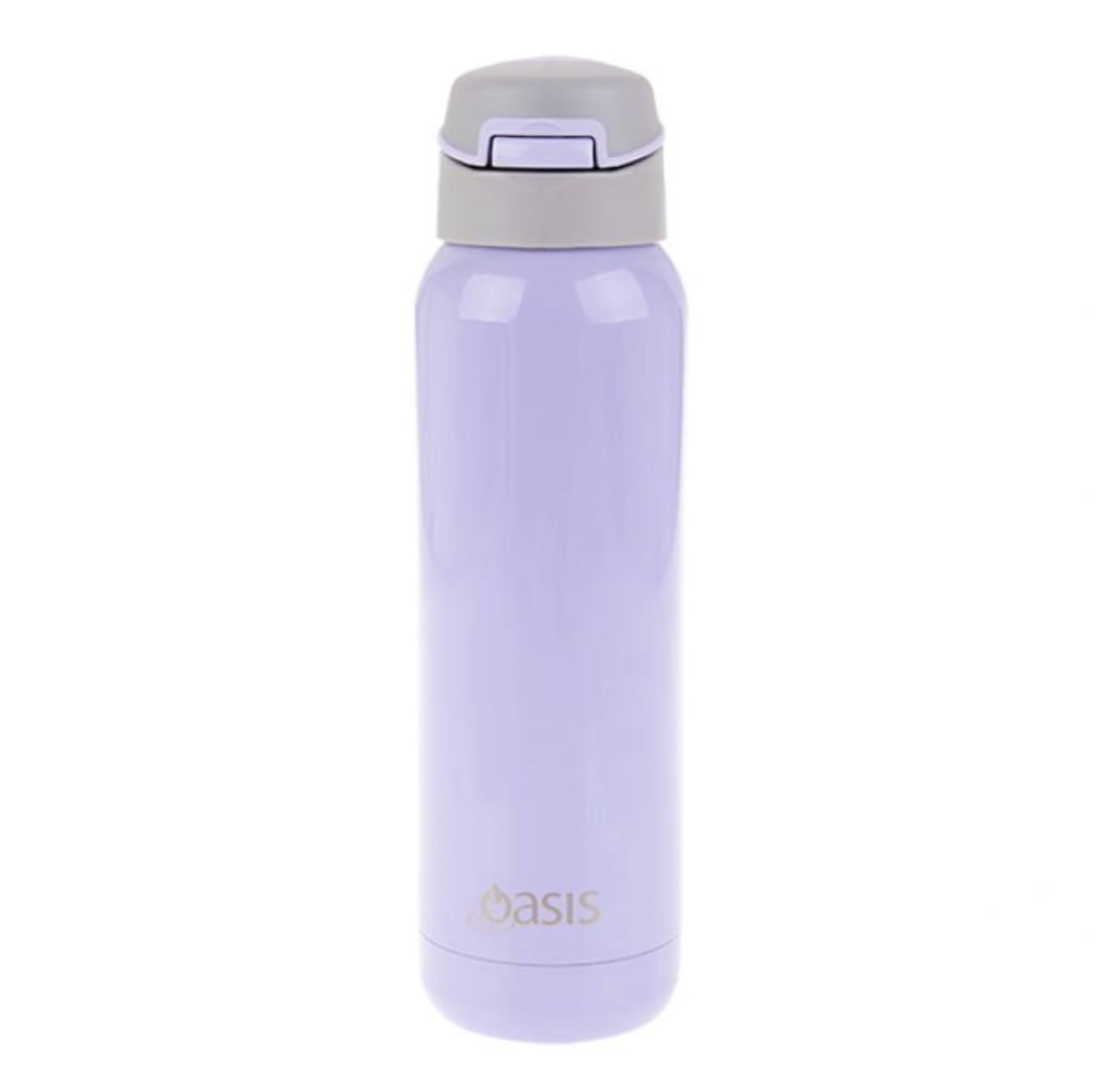 Oasis Stainless Steel Insulated Sports Bottle with Straw 500ml Lilac
