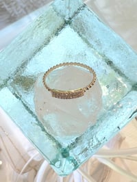 Image 4 of Diamond bar beaded ring 