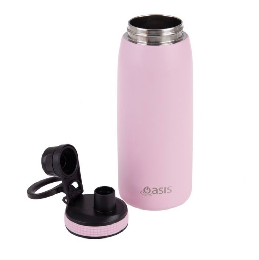 Oasis Stainless Steel Insulated Sports Bottle with Screw-Cap 780ml Pink Carnation