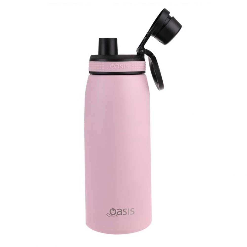 Oasis Stainless Steel Insulated Sports Bottle with Screw-Cap 780ml Pink Carnation