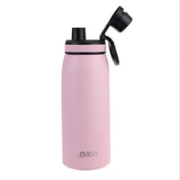 Image 2 of Oasis Stainless Steel Insulated Sports Bottle with Screw-Cap 780ml Pink Carnation