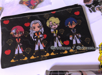 Image of Enstars mini pouch/makeup bag ( crazy:b, alkaloid, undead, eden, knights, ryuseitai )