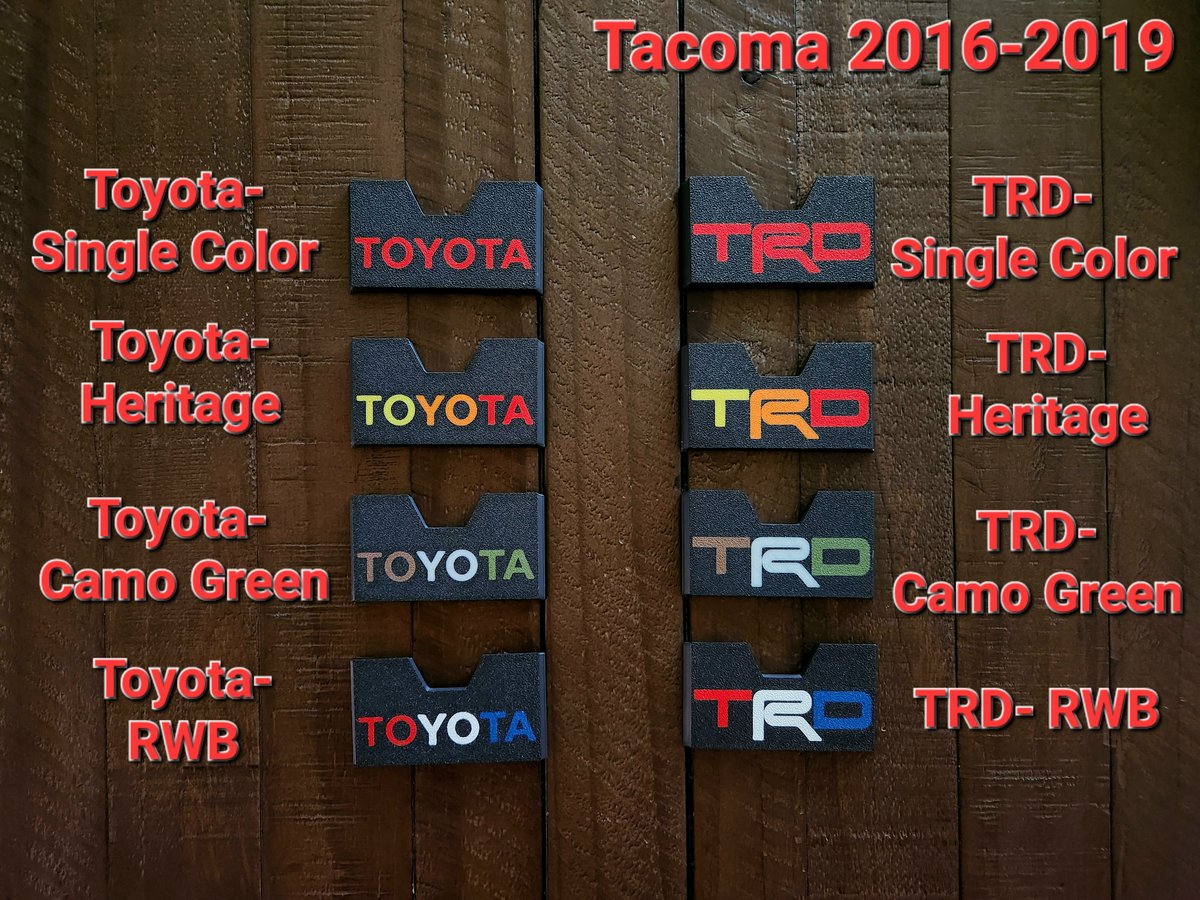 Image of Tacoma Faceplates- No Drawer Frame Included (Toyota Tacoma 2016-2019)
