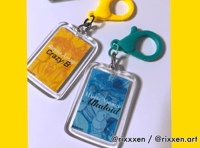 Image of Enstars Photocard 2in Acrylic Keychains (Rinne Amagi, Hiiro Amagi)