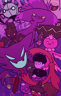 Image 1 of mob & ghost types print