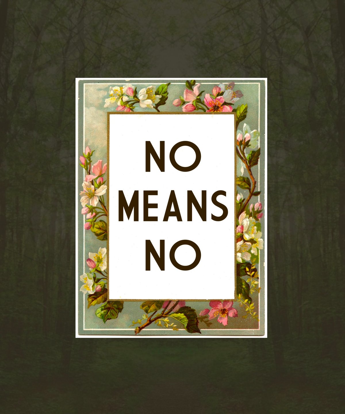 Image of No Means No Sticker