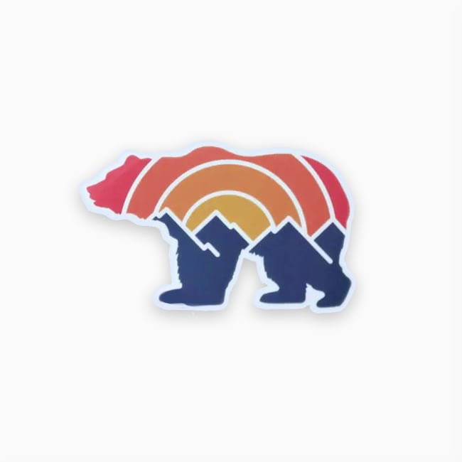 Adventure Grizzly Bear Sticker