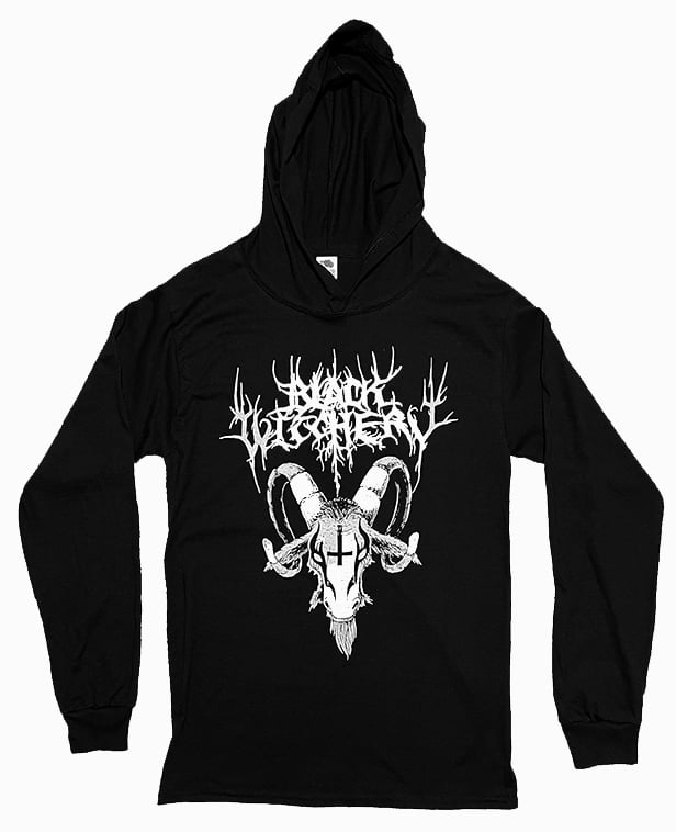 Image of Black Witchery Hooded T shirt