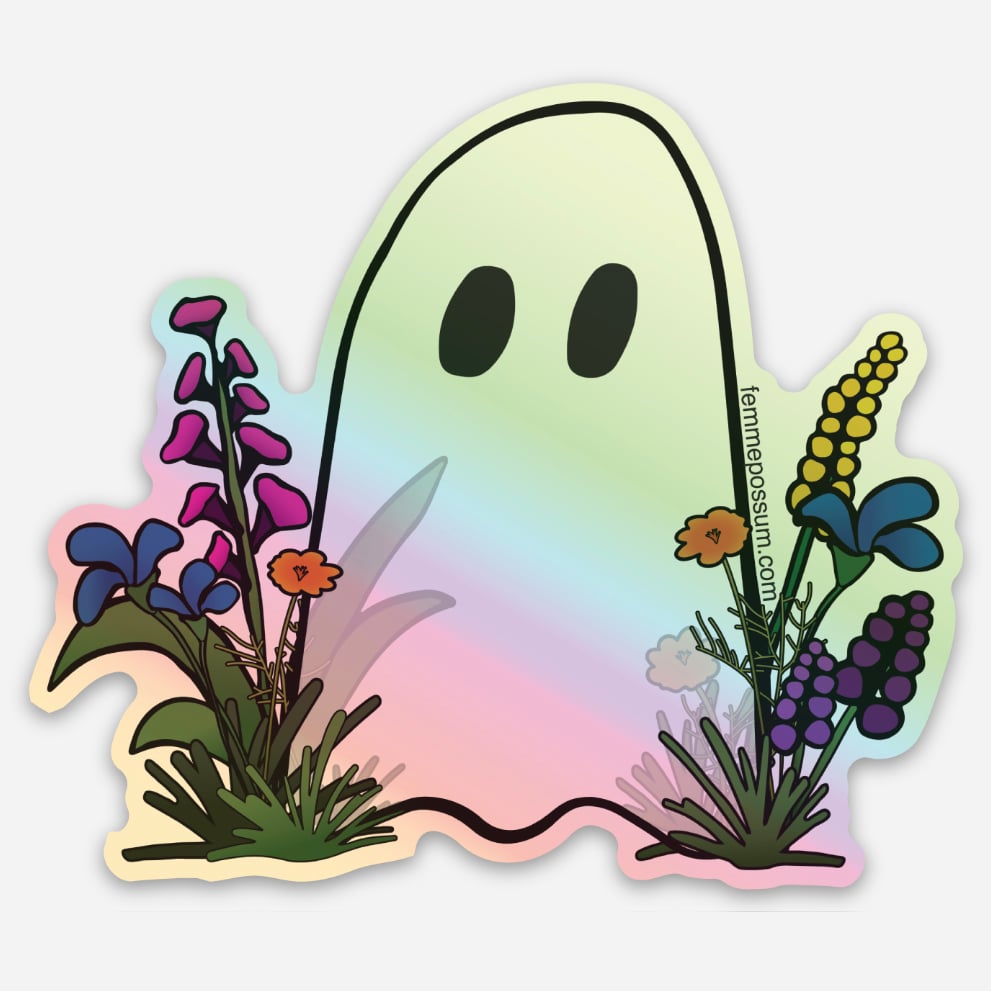 Image of Garden Ghost Sticker