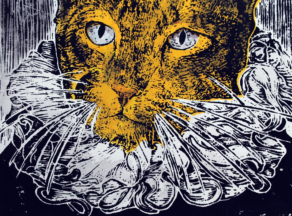 Velazquez's Cat Silkscreen