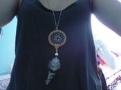 Image of Tan dream catcher necklace