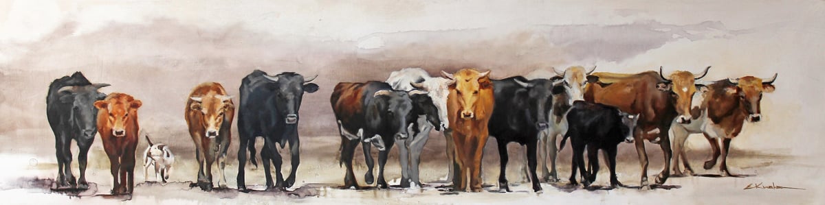 Image of Las Vacas de Oaxaca Print 