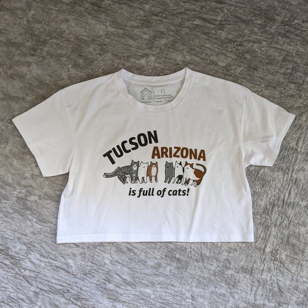 Image of Tucson Arizona is Full of Cats! Crop Tee