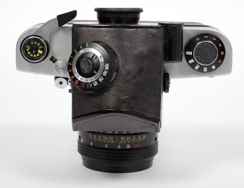 Image of Kiev 60 6X6 medium format SLR film camera w/ metering prism + 80mm F2.8 MC LENS