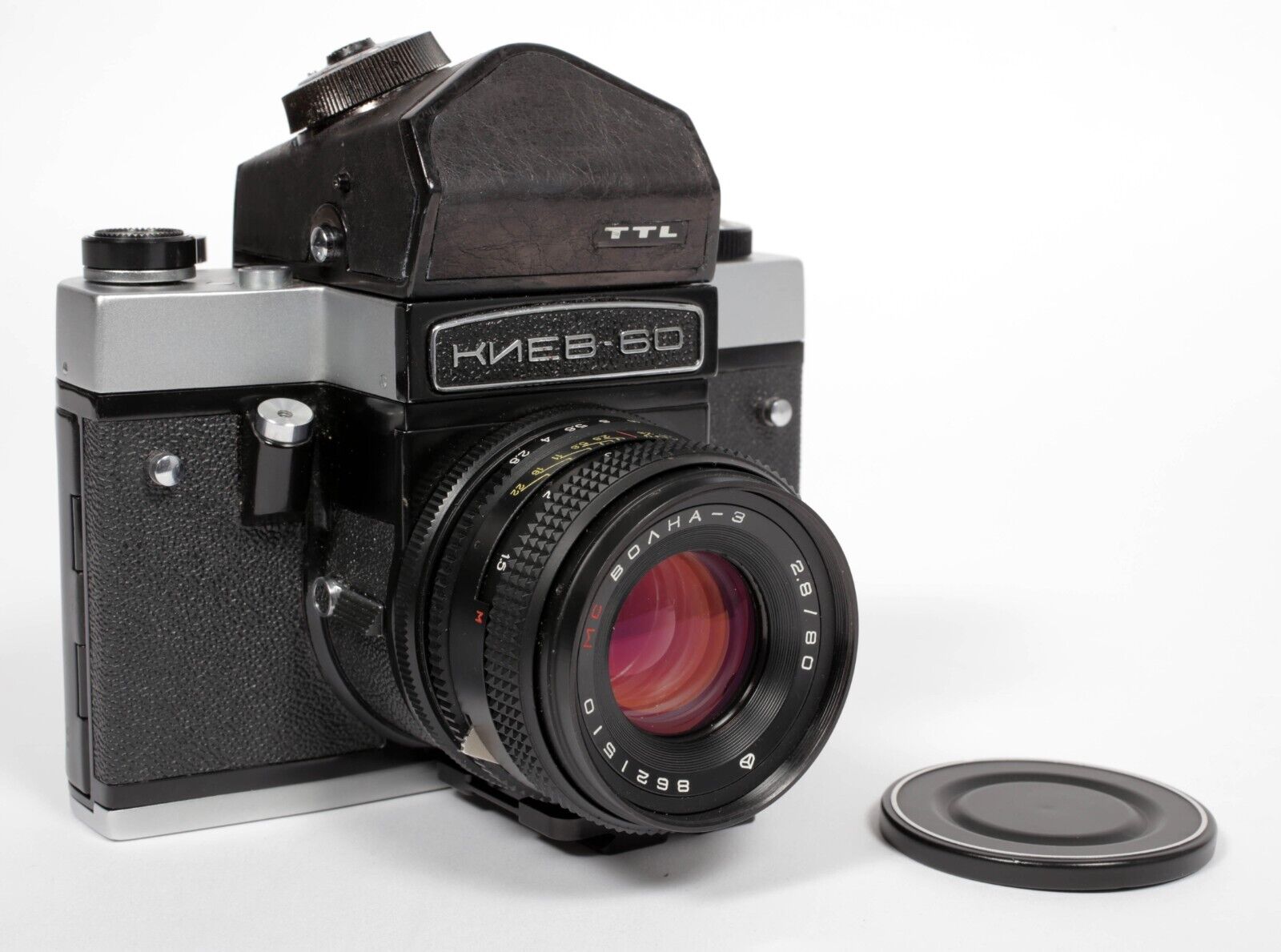 Kiev 60 6X6 medium format SLR film camera w/ metering prism + 80mm F2.8 MC  LENS | CatLABS