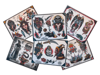 Munday Tattoo Flash (Six Sheet Set #3)