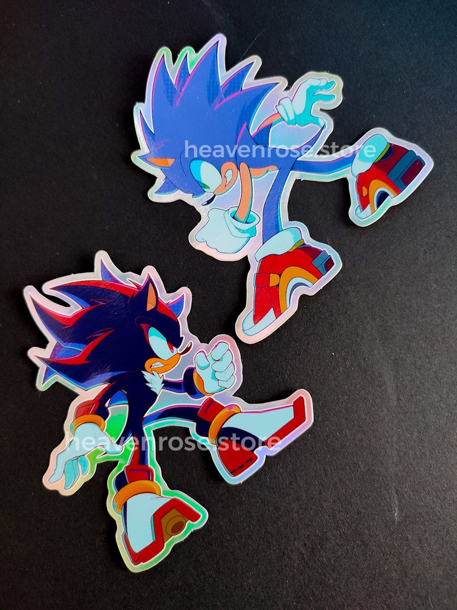 Metal Sonic Holo Vinyl Stickers -  Sweden