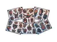 Munday Tattoo Flash (Six Sheet Set #4)