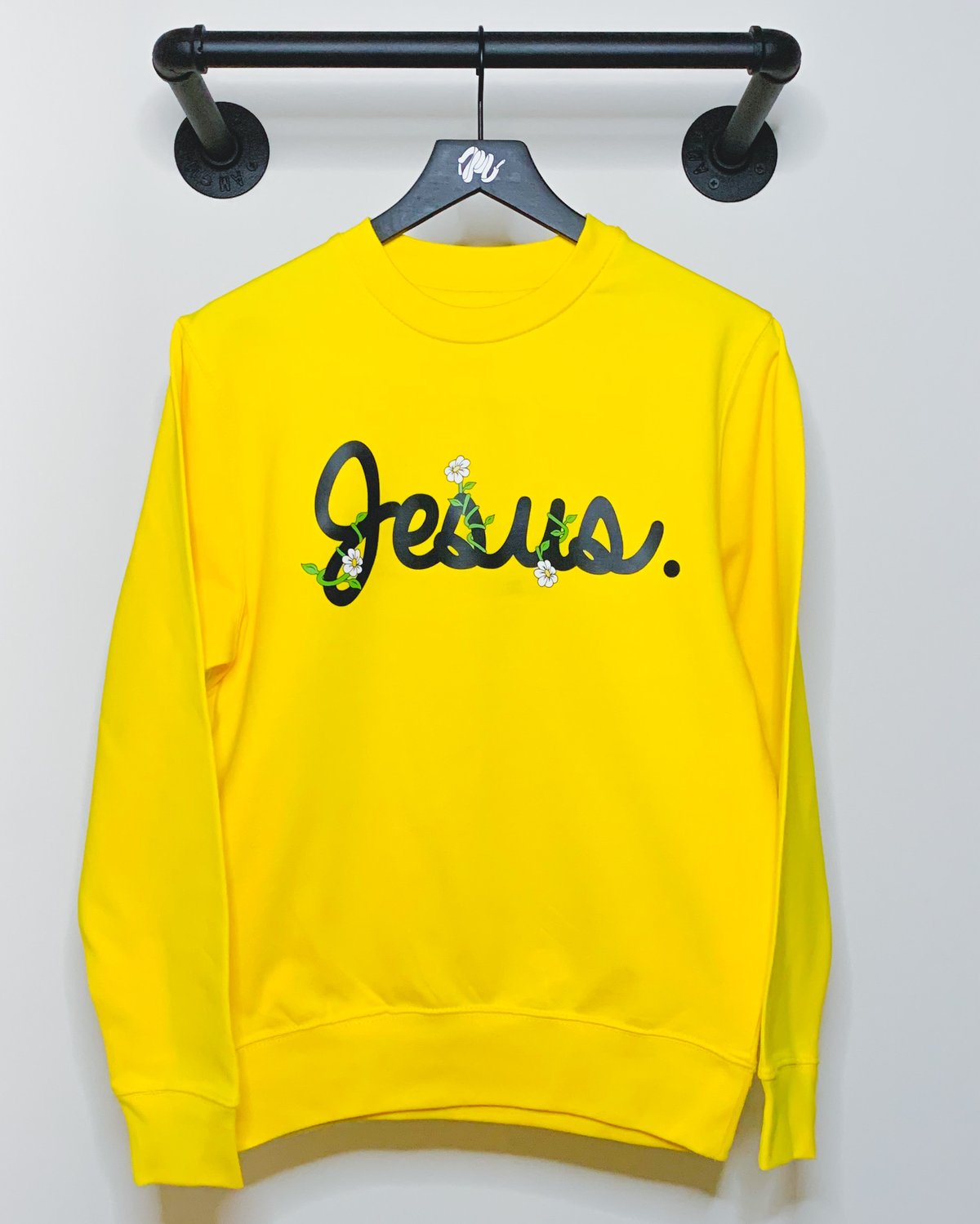 Image of Jesus. Bloom Crew-Yellow