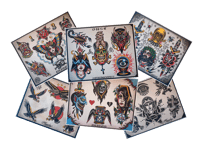 Munday Tattoo Flash (Six Sheet Set #2)