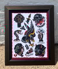 Image 1 of Munday Tattoo Flash Sheet 11”x14” (1-2018)