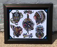 Image 1 of Munday Tattoo Flash Sheet 11”x14” (5-2019)