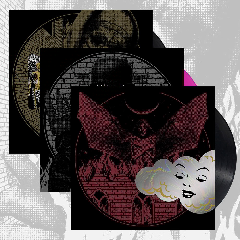 7" 3-Pack - CB w/ Ringworm, Brain Tentacles & Black Rheno