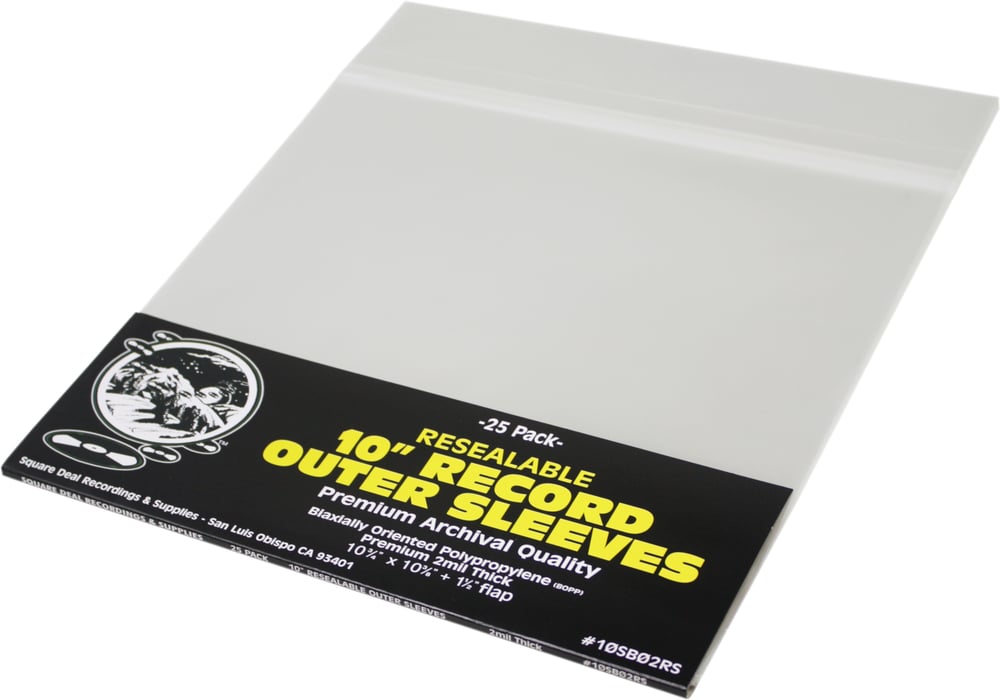 Image of 10" Resealable Record Outer Sleeves (10ct)