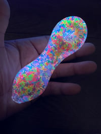 Image 4 of Rock-Star, Freezable Glitter Glass Pipe  Smoking Bowl  