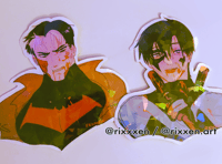 Image of BATMAN redhood and nightwing stickers