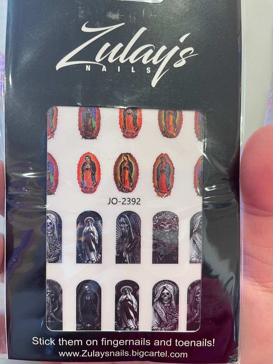 Santa Muerte / Virgen Mary stickers Zulay's Nails