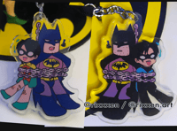 Image of batman & robin / nightwing 2.5in acrylic charm