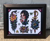 Image 1 of Munday Tattoo Flash Sheet 11”x14” 2019 (3-2019)