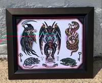 Image 1 of Munday Tattoo Flash Sheet 11”x14”  (8-2019)