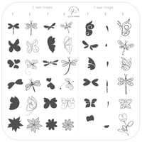 Image 3 of Beginner Edition (CjS-B-THREE) Steel Nail Art Stamping Plate
