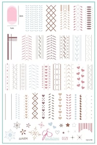 Image 1 of Sweater Textures (CjS-218) Steel Nail Art Stamping Plate