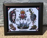 Image 1 of Munday Tattoo Flash Sheet 11”x14” (2-2018)