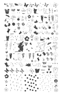 Image 2 of Sweet Spring Kitties (CjS-293) Steel Nail Art Stamping Plate