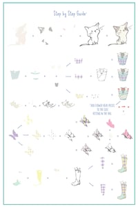 Image 3 of Sweet Spring Kitties (CjS-293) Steel Nail Art Stamping Plate
