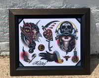 Image 1 of Munday Tattoo Flash Sheet 11”x14” (4-2018)