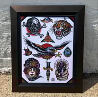 Image 1 of Munday Tattoo Flash Sheet 11”x14” (2-2019)