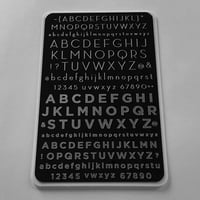 Image 3 of Alphabet Modern (CjS-42) - Steel Nail Art Stamping Plate