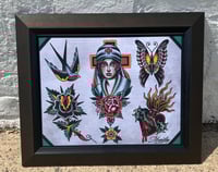 Image 1 of Munday Tattoo Flash Sheet 11”x14” (3-2021)