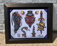 Image 1 of Munday Tattoo Flash Sheet 11”x14” (1-2021)