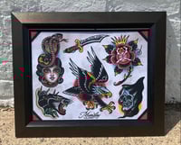 Image 1 of Munday Tattoo Flash Sheet 11”x14”  (6-2021)
