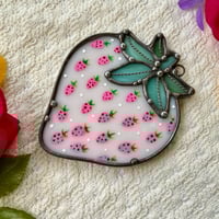 Image 1 of Ivory Strawberry Suncatcher