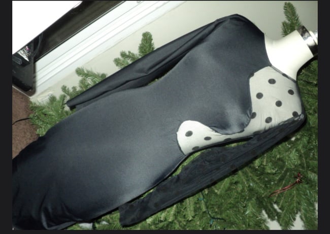 BODYCON DRESS- In Polka Dot Black