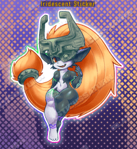 Image 1 of Shiny Imp Princess - Iridescent Sticker