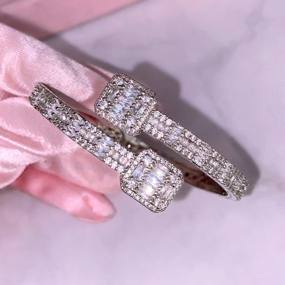 Diamond Baguette Bangle 