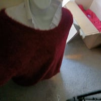 Image 1 of Red frilly sweater